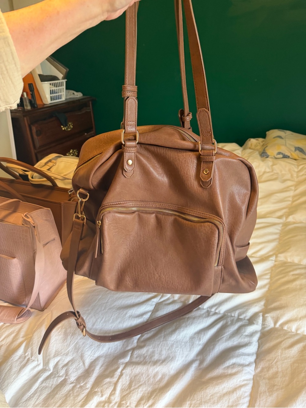 Large travel messenger bag